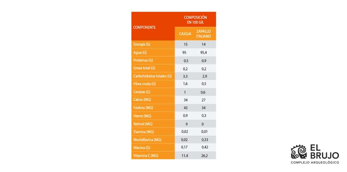 propiedades de la caiga
